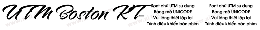 UTM Boston KT字体转换